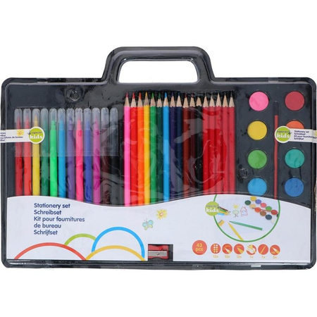 Topwrite - Set von Buntstiften, Stiften und Farben 43 Stück.