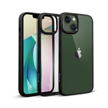 Průhledný kryt Crong - pouzdro pro iPhone 13 (černé)