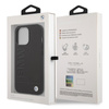 BMW Leder Hot Stamp MagSafe - iPhone 14 Pro Max Tasche (Schwarz)
