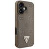 Guess Grained Hot Stamp Peony Triangle Logo MagSafe - Case for iPhone 16 (brown)