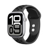 Crong Duo Sport - řemínek pro Apple Watch 38/40/41/42 mm (šedý/černý)