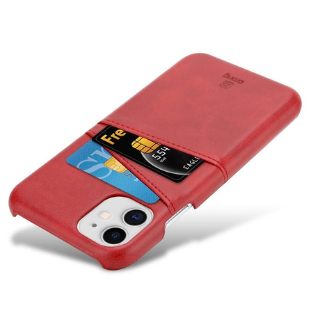 Crong Neat Cover - iPhone 11 Pro Hülle mit Taschen (Rot)