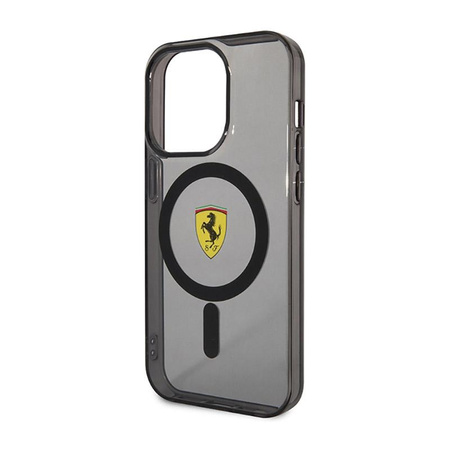 Ferrari Translucent MagSafe - Schutzhülle für iPhone 14 Pro Max (Schwarz)
