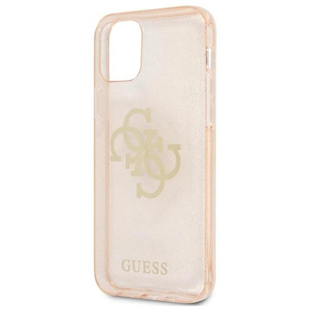 Guess Glitter 4G Big Logo - iPhone 12 Pro Max Case (Gold)