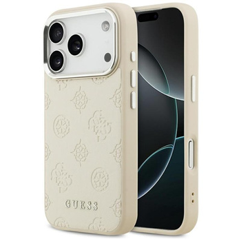 Guess Peony Hot Stamp Script MagSafe - Case iPhone 17 Pro (beige)
