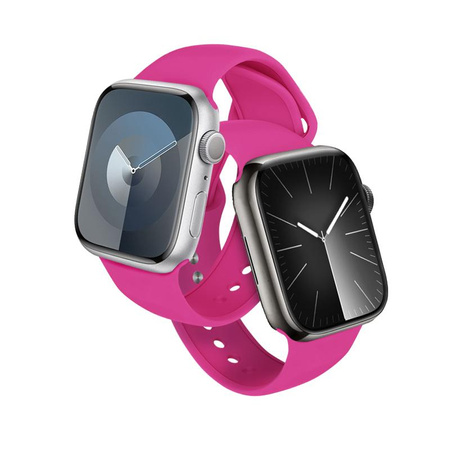 Crong Liquid - Řemínek pro Apple Watch 38/40/41/42 mm (růžový)