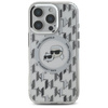 Karl Lagerfeld IML Monogramm Karl & Choupette Head MagSafe - iPhone 16 Pro Tasche (Transparent)