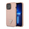 Guess Saffiano Triangle Logo Case - Coque iPhone 14 Pro Case (rose)