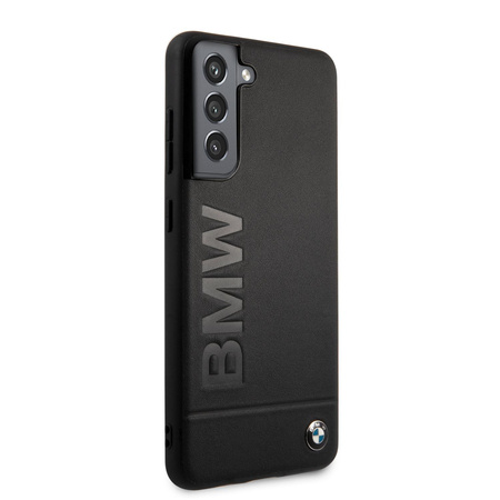 Bmw Leather Hot Stamp - Etui Samsung Galaxy S21 FE (czarny)