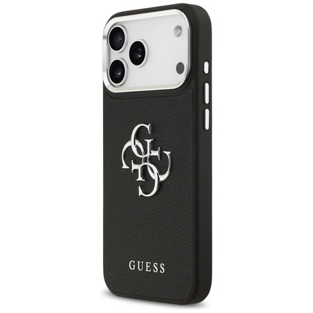 Guess Grained Big 4G Classic Logo - Hülle iPhone 17 Pro Max (schwarz)