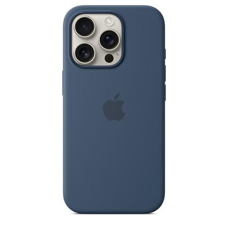 Apple Silicone Case – Silicone Case with MagSafe for iPhone 16 Pro (Denim)