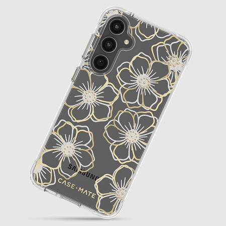 Case-Mate Floral Gems - pouzdro Samsung Galaxy S23 FE 5G (zlaté)