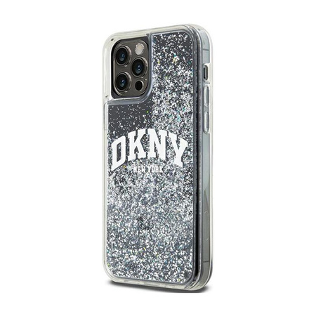 DKNY Liquid Glitter Big Logo - iPhone 12 / iPhone 12 Pro Case (black)