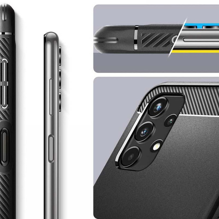 Spigen Rugged Armor - Gehäuse für Samsung Galaxy A13 4G (Schwarz)