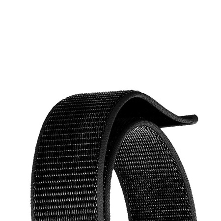 Crong Nylon Reflex - Cinturino Sportivo per Apple Watch 44/45/46/49 mm (Nero)