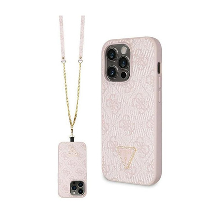 Guess Crossbody 4G Metal Logo - iPhone 15 Pro Max Case (pink)