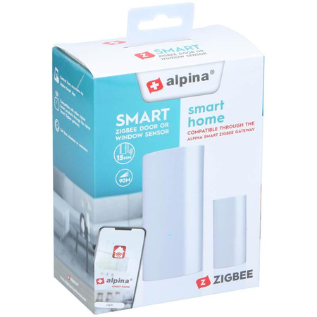 Alpina - Capteur d'ouverture de fenêtre intelligent Réseau Zigbee