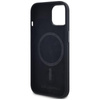 Karl Lagerfeld Silicone Shadow Metal Initial MagSafe - Hülle für iPhone 15 (schwarz)