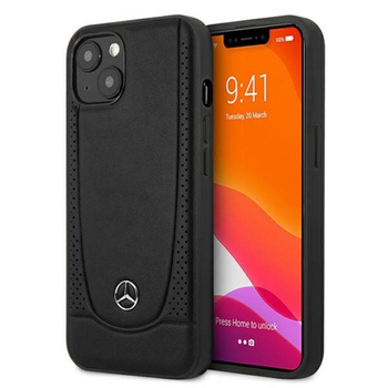 Mercedes Leather Urban Line - iPhone 13 Case (black)
