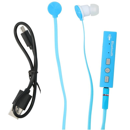 Grundig - In-ear headphones with Bluetooth adapter (blue)