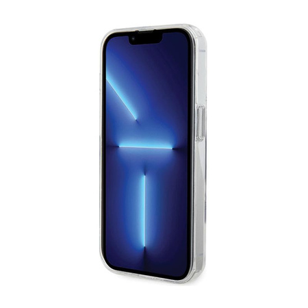 Karl Lagerfeld gyűrűs állvány Karl & Choupette MagSafe - iPhone 14 Pro tok (fehér)