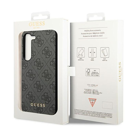 Guess 4G Charms Collection - Pouzdro Samsung Galaxy A35 5G (černý)
