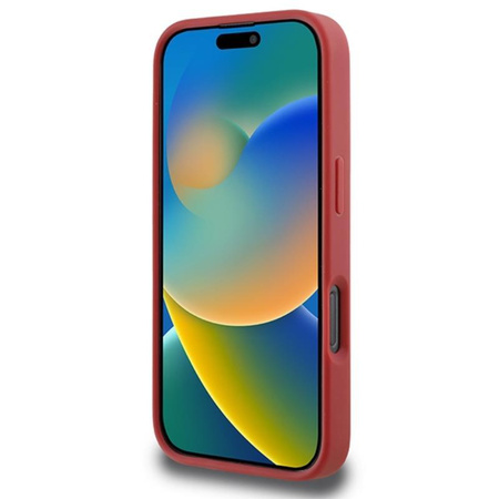 Karl Lagerfeld steppelt aláírás - iPhone 16 Pro tok (piros)