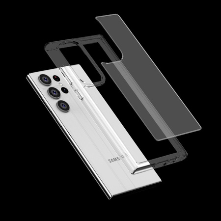 Crong Crystal Shield Cover - Ochranné pouzdro pro Samsung Galaxy S23 Ultra (čiré)