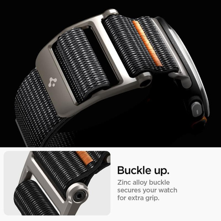 Spigen DuraPro Flex - Armband für Samsung Galaxy Watch Ultra 47 mm (2025/2024) (Schwarz)