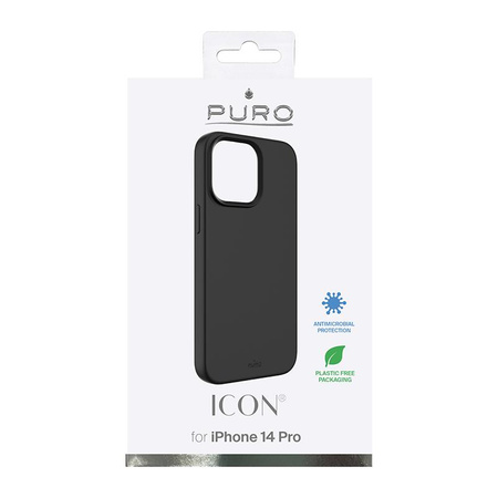PURO ICON Cover - Coque iPhone 14 Pro (noir)