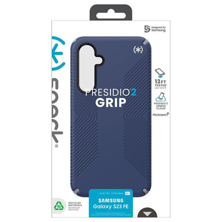 Speck Presidio2 Grip - Custodia per Samsung Galaxy S23 FE (blu costiero/nero/bianco)