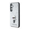 Karl Lagerfeld Fixed Glitter Ikonik Logo Metal Pin - Samsung Galaxy S24 Tasche (Silber)