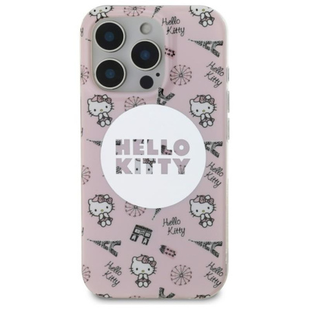 Hello Kitty IML All Over Paris MagSafe - Hülle für iPhone 16 Pro (rosa)