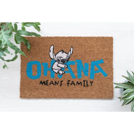 INTERIOR DOOR WIPER, Coconut, Disney Stitch, Brown 40x60