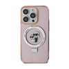 Karl Lagerfeld Ring Stand Karl & Choupette MagSafe - iPhone 15 Plus Case (pink)