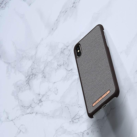 Nordic Elements Saeson Idun - Coque en matériau pour iPhone Xs Max (marron foncé)