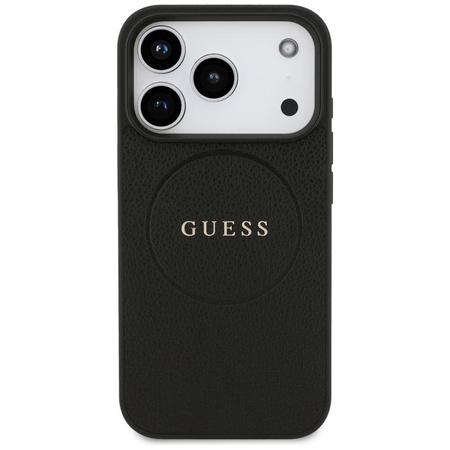 Guess Grained Ring MagSafe - Case iPhone 17 Pro (black)