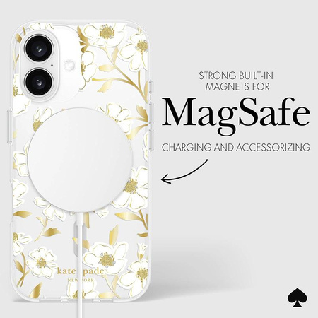 Kate Spade New York Protective Gems MagSafe - Case for iPhone 16 (Sunshine Floral)