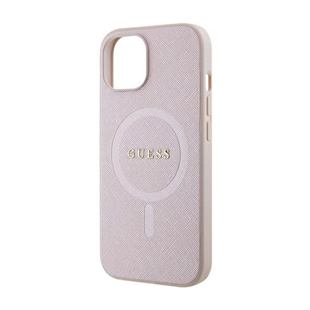 Guess Saffiano MagSafe - iPhone 15 Plus Case (pink)