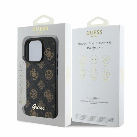 Guess Peony Script MagSafe - iPhone 16 Pro Case (black)