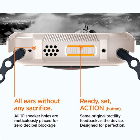 Spigen Rugged Armor - tok Apple Watch Ultra 1/2 49 mm-es órához (Dune Beige)