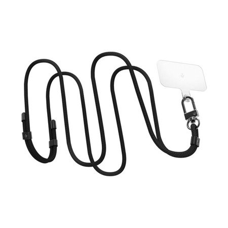 Spigen Universal Strap Set Crossbody & Wrist - Váll + csuklótelefon szíj (fekete)