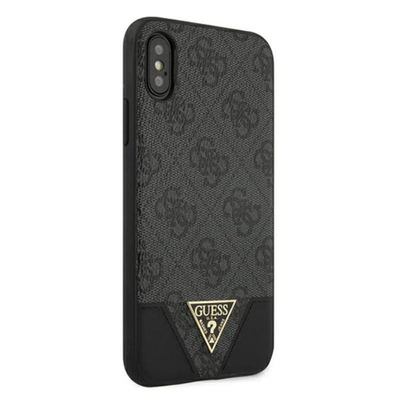 Guess 4G Triangle Collection - pouzdro pro iPhone Xs Max (šedé)