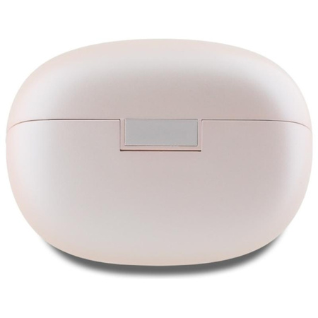 Guess Capsule nyomtatott logóval - TWS ANC & ENC Bluetooth fejhallgató + töltőtáska (rózsaszín)