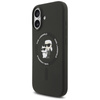 Karl Lagerfeld Silicone Karl & Choupette Ring MagSafe - Pouzdro iPhone 17 (černá)