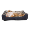 Soft couch bed for dog 75 x 58 x 19 cm roz. L (navy blue)