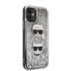 Karl Lagerfeld Liquid Glitter Hearts - pouzdro pro iPhone 11