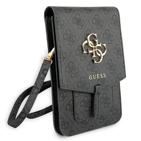 Guess 4G Big Metal Logo Phone Bag - Bag with smartphone compartment (black)