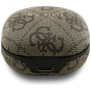 Guess 4G Classic Metal Logo - Bluetooth TWS ENC sluchátka + nabíjecí pouzdro (Hnědá)