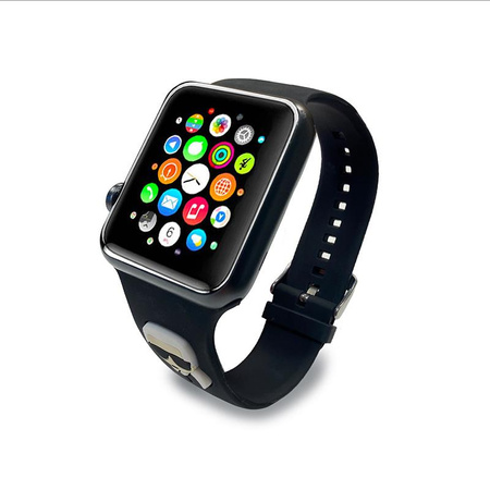 Karl Lagerfeld Silikonový řemínek Karl Head pro Apple Watch 38/40/41 mm (černý)